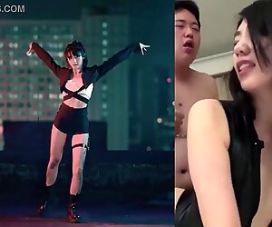 Chica china baila con el porno/pmv